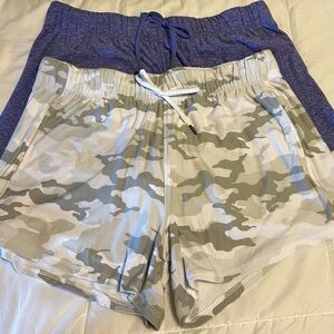 Set of two casual or workout shorts NWOT